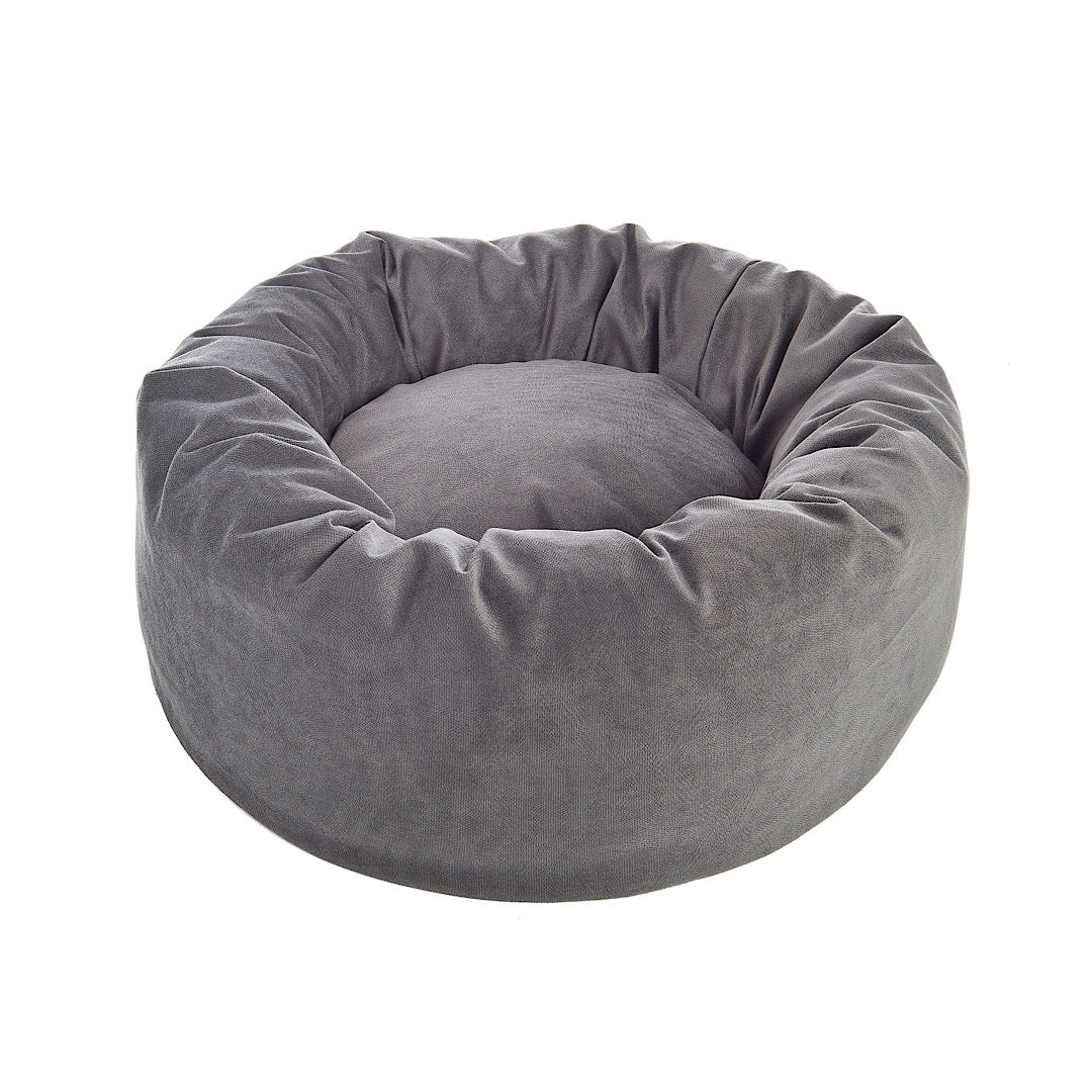 Cama redonda velvet gris image 0